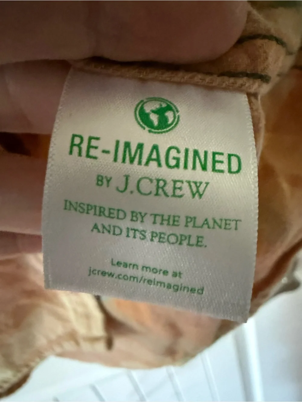 J.Crew Green & Blue Plaid Custom Dip-Dye Flannel 100% Cotton